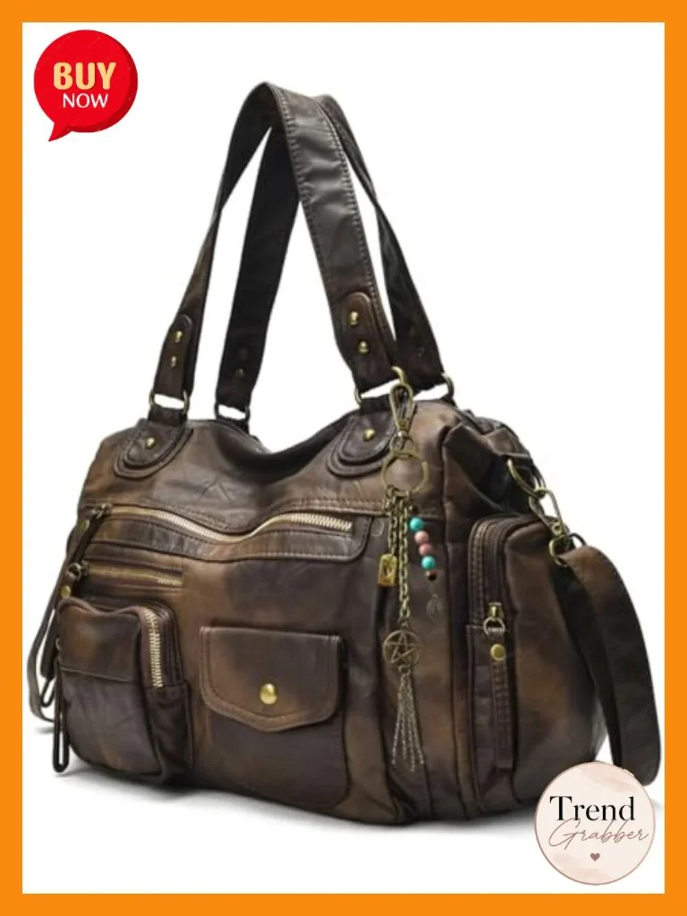 Large Tote Hobo Crossbody Bag Soft Vegan Leather Shoulder City Bag